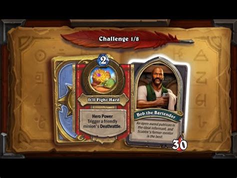 Bob The Bartender Scabbs Cutterbutter Hearthstone Book Of