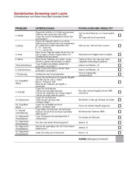 Barthel Index Assessment Form Printable