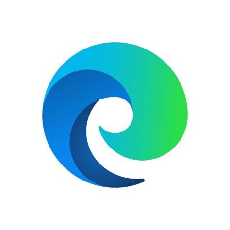 Microsoft Edge Browser Icon Royalty Free Vector Image