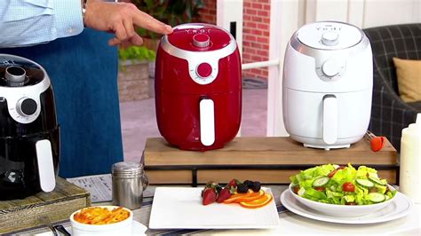 Yedi 2 Qt 1000w Compact Air Fryer W Cookbook On Qvc Youtube