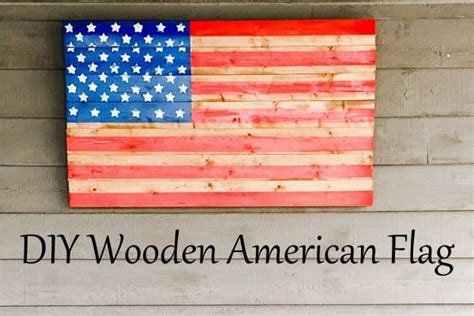 DIY Wooden American Flag