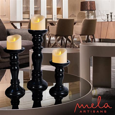 Set of 3 Black and Gold Decorative Floral Cut-Out Pillar Candle Lanterns 12.5" - Walmart.com