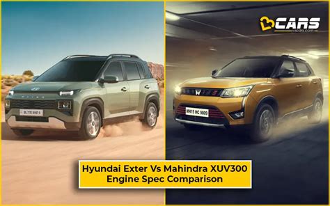 Mahindra Xuv Vs Hyundai Exter Petrol Spec Compare Expected