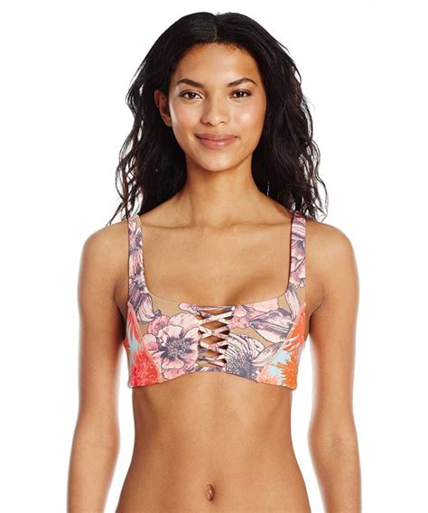 Womens Citrus Follower Sporty Bikini Top Multi Cp17xwma957