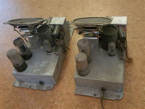 Pair Executone Mono Intercom Tube Amps 1954 Reverb