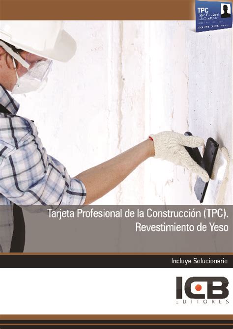 Tarjeta Profesional De La Construcci N Tpc Revestimiento De Yeso