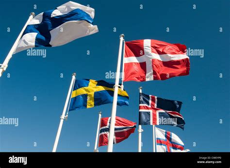 Scandinavian Countries Flags