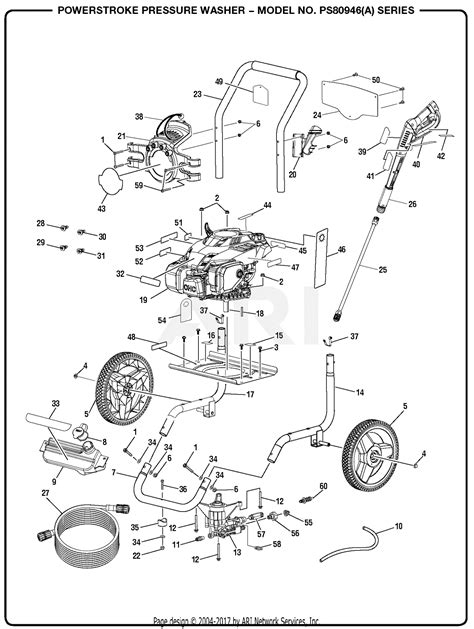 Homelite Ps A Powerstroke Pressure Washer Parts Diagram For General