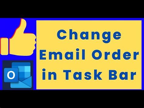 How To Change The Order Of Email Accounts In Outlook YouTube