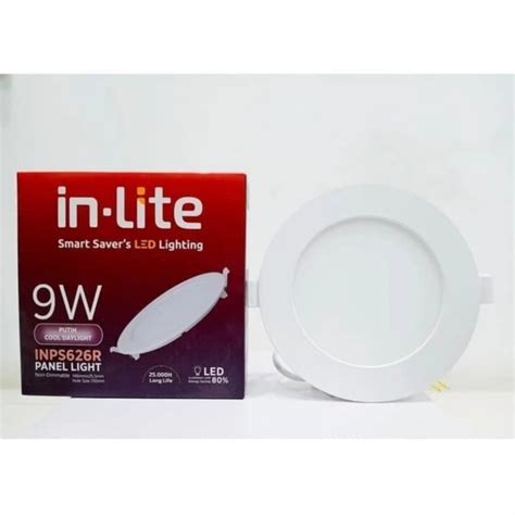 Jual Lampu Downlight Panel LED INLITE IN LITE 9 Watt Bulat Inbow IB