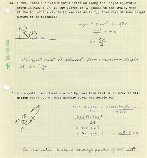 Solved 44 A Small Mass M Slides Without Friction Along The