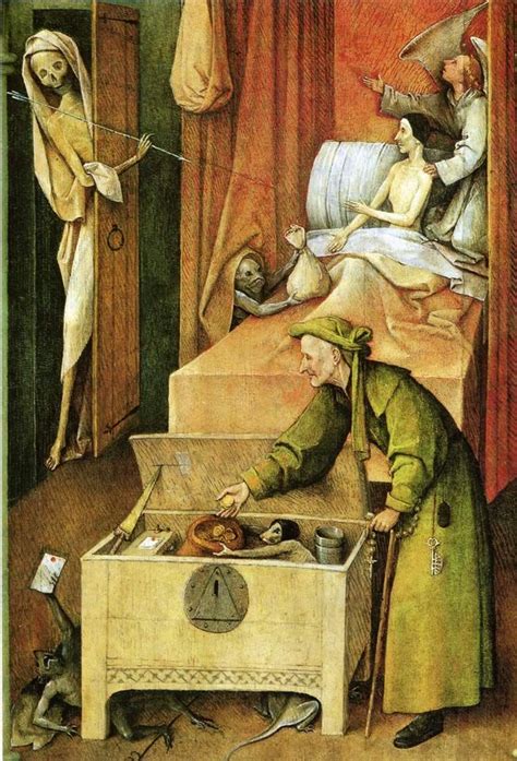 Hieronymus Bosch śmierć skąpca HIERONYMUS BOSCH in 2019 Art history