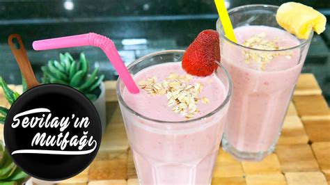 Çilekli Muzlu Smoothie Nasıl Yapılır Çilekli Muzlu Smoothie Tarifi