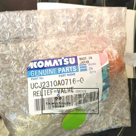 jual relief valve epc valve ucja  genuine komatsu kota