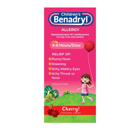 Children’s BENADRYL® Dye-Free Allergy Liquid Medicine | BENADRYL®