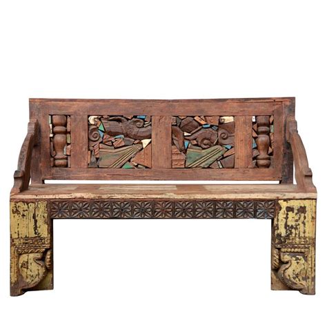 Carved Wooden Bench Foter