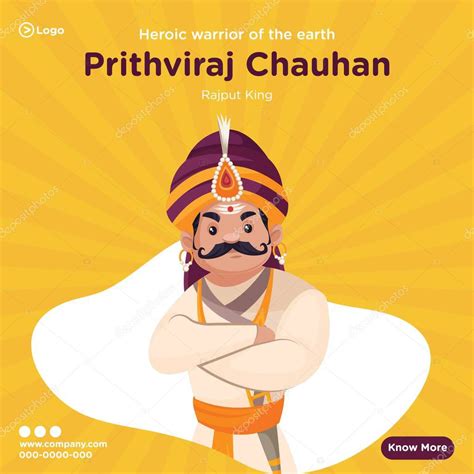 Dise O De La Bandera Del Rey Rajput Prithviraj Chauhan Ilustraci N Gr