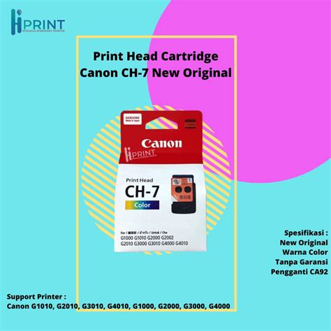 Jual Print Head Canon CA92 Color Printer G4010 G4000 G3010 G3000 G2010