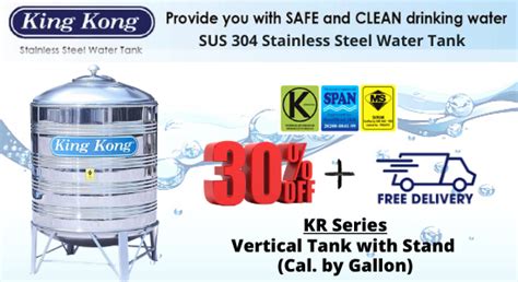 King Kong Stainless Steel Water Tank Supplier Malaysia 30 Discount Price