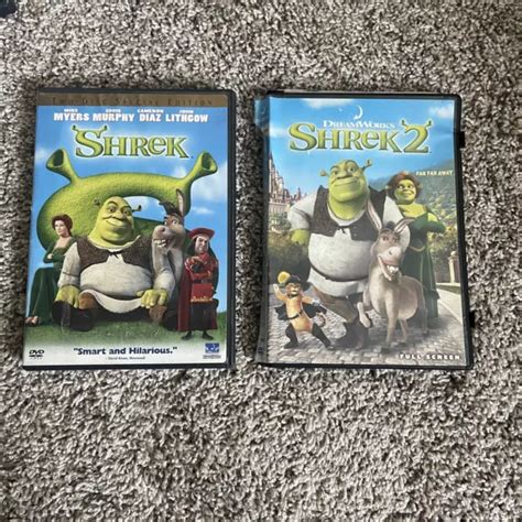 SHREK DVD 2001 2 Disc Set Special Edition Shrek 2 DVD Lot 7 64