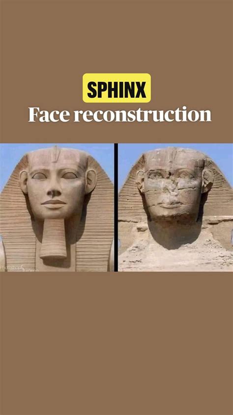 Sphinx Face reconstruction pyramids Egypt egipto egypte