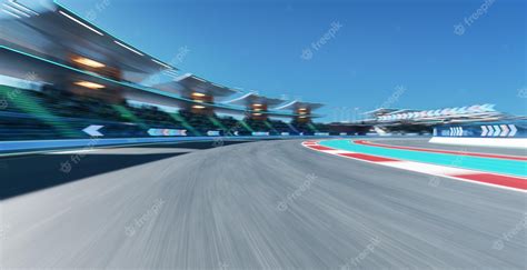 Premium Photo 3d Rendering Racing Concept Of Daytime Scene Futuristic