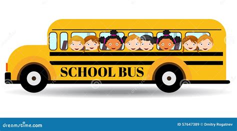 School Bus. Cartoon Vector | CartoonDealer.com #57647389