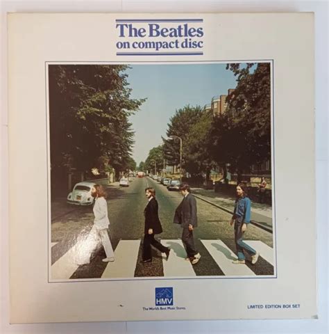 BEATLES ABBEY ROAD USED VG 1987 Ltd Edition HMV Issue CD Album BOX