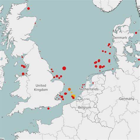 2: Overview of the existing offshore wind farms in Europe, from ...