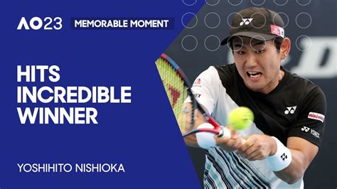 Yoshihito Nishioka Hits Incredible Winner Australian Open Youtube