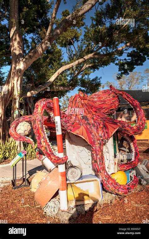 Naples Florida USA December 23 2018 Octavia The Octopus Sculpture