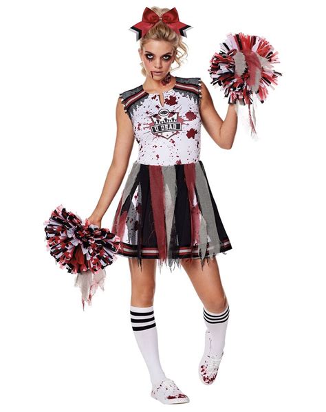 Adult Zombie Cheerleader Costume By Spirit Halloween Zombie