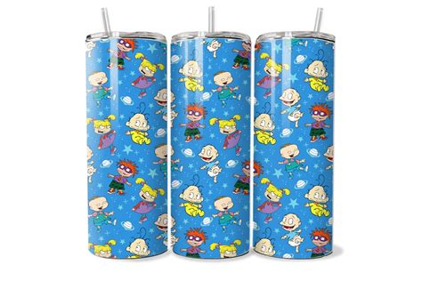 Rugrats 90s Cartoon 20oz Tumbler Wrap Sublimation Design Digital File