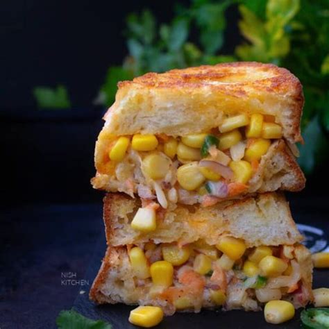 Corn Sandwich Video Nish Kitchen