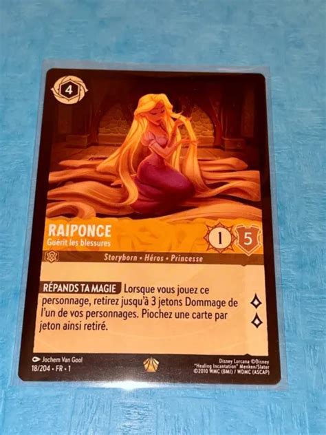 Carte Disney Lorcana Raiponce Gu Rit Les Blessures Premier