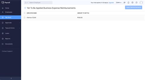 Integrate Zoho Expense With Zoho Payroll User Guide Zoho Expense