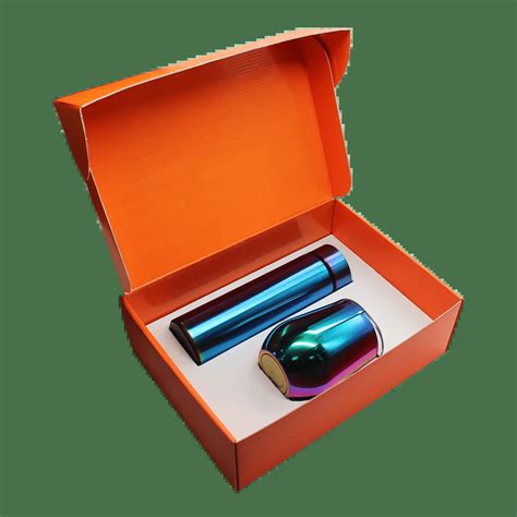 Набор Cofer Hot Box C W термос кофер гальванический оранжевый купить с логотипом на заказ