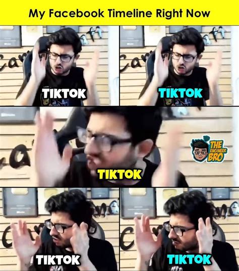 Carry Minati Vs Tiktok Meme Memes Relatable Hilarious