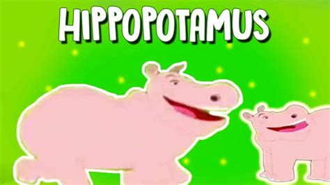 Hippopotamus Rhyme For Children Cartoon Rhyme With Lyrics Animated