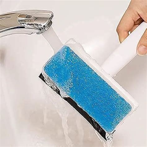 Hemico In Glass Wiper Cleaning Brush Mirror Grout Tile Cleaner