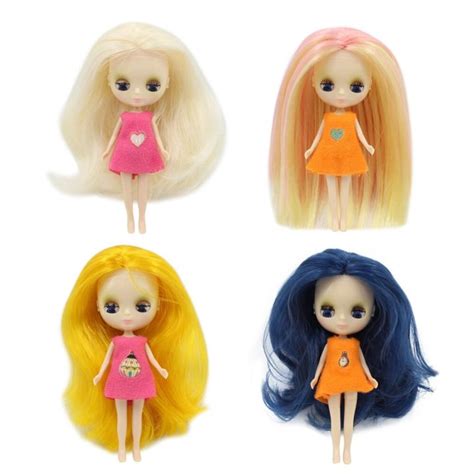 Dbs Blyth Mini Doll 10cm Toy Nude Doll Colorful Long Hair Shiny Face Anime Girls T Lazada Ph