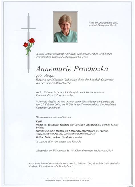 Parte F R Annemarie Prochazka Pax Requiem