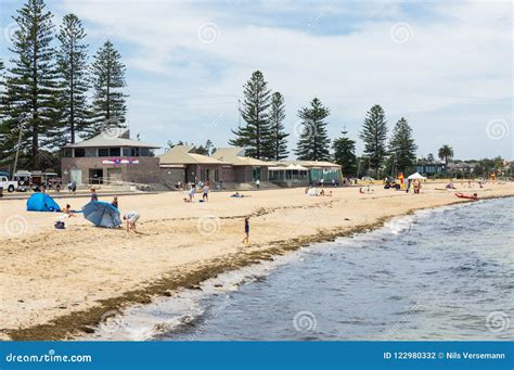 Elwood Beach in the Inner Bayside Suburb of Elwood in Melbourne ...