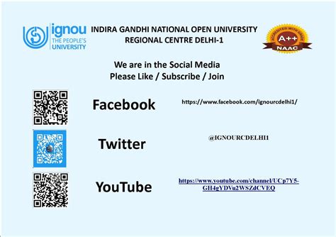 IGNOU RC Delhi 1 Contact Us