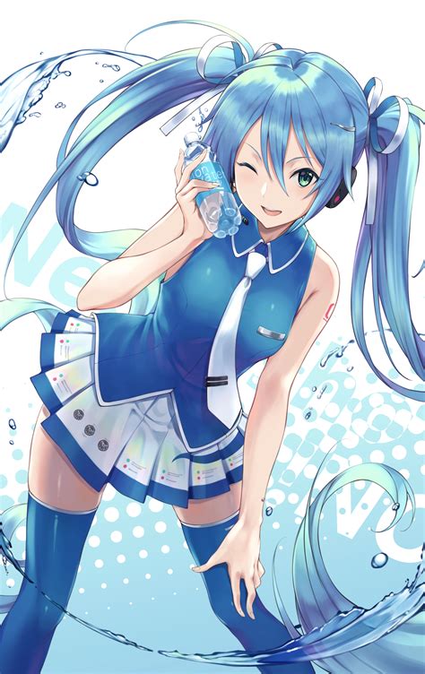 Fond D Cran Filles Anime Vocalo De Hatsune Miku Chokuro Souriant