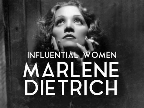 Influential Women Marlene Dietrich Worthing Theatres And Museum