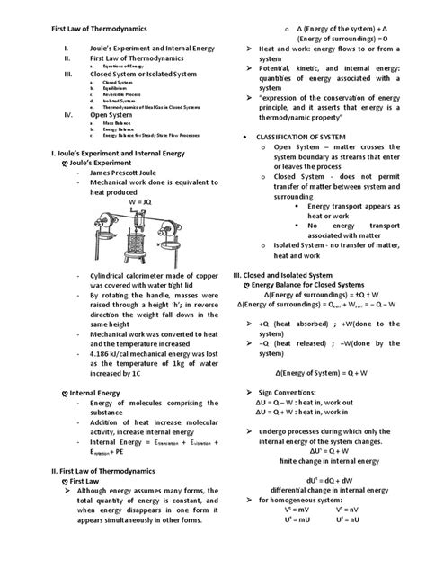 First Law Thermodynamics Explained | PDF | Heat | Thermodynamics