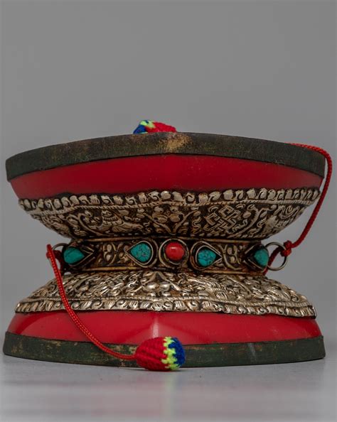 Chod Damaru Drum | Ritual Instrument for Buddhist Ceremonies