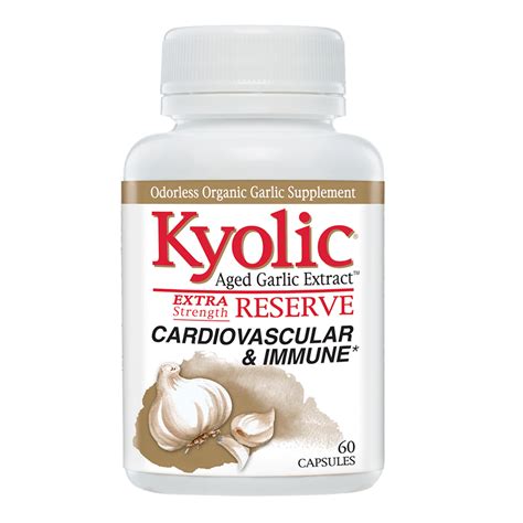 Kyolic - Aged Garlic Extract - Extra Strength Reserve Cardiovascular ...