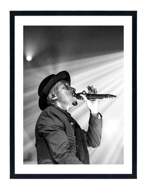 Tableau Soprano Affiche Chanteur Noir Et Blanc